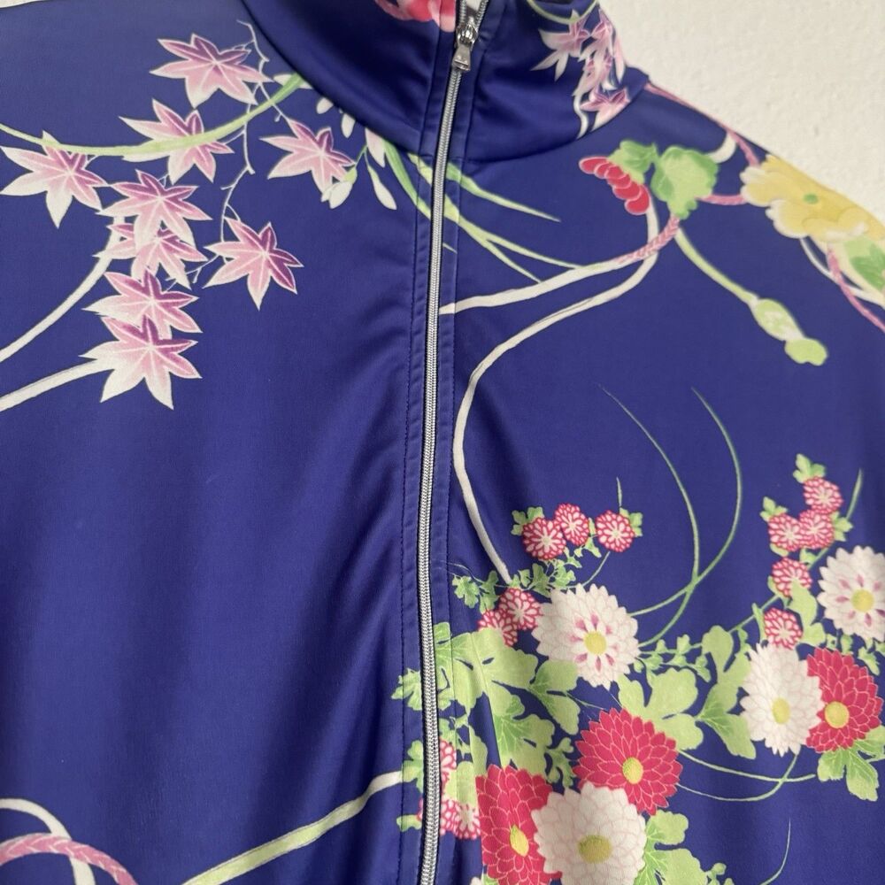 Ralph Lauren Polo Golf Shirt Sz M Bright Floral Print Long Sleeve 1/4 Zip Colors - Picture 10 of 16